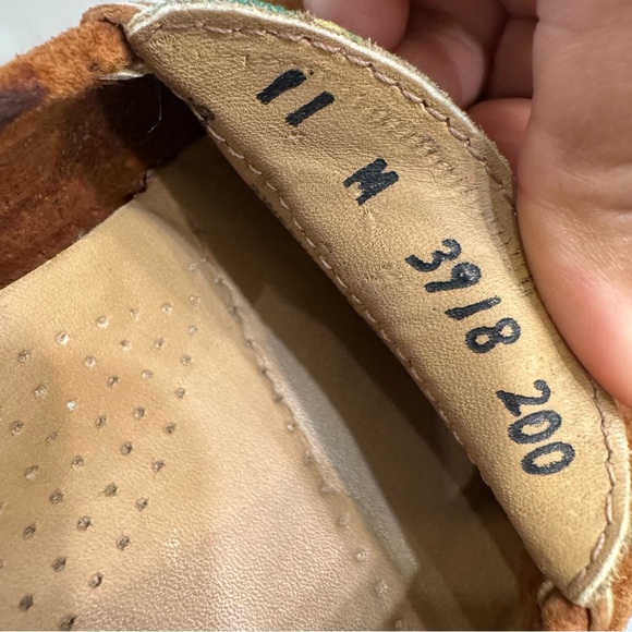 G.H. Bass Weejuns Tropic Floral Suede Leather Loafers Women's Size 11M - Picture 8 of 11